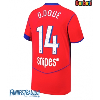 Paris Saint-Germain Desire Doue #14 Tricou Fotbal Replică 2025-26 Barbati Treilea